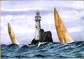 54  David Partington  Fastnet Lighthouse Watercolour